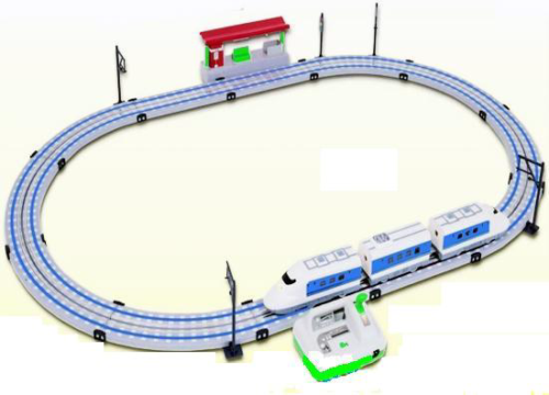 Железная дорога Скоростной поезд Сапсан - длина дороги 2.5 м - 1