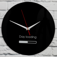 Часы Загрузка Day Loading d=28см стеклянные - 2