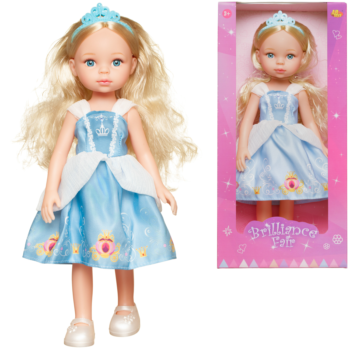 Кукла ABtoys Времена года Сказочная девочка в голубом платье 33 см