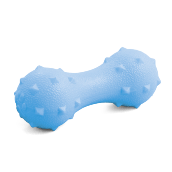 Игрушка для собак из резины - Гантель с шипами 14см