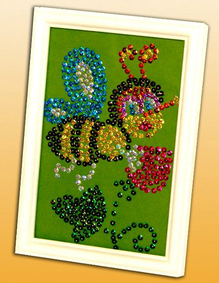 Мозаика из пайеток - Пчелка - 1