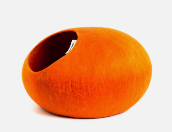 Домик слипер без ушек WoolPetHouse - оранжевый - Размер L