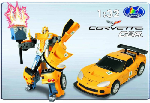 Робот-трансформер Chevrolet Corvette C6R, 1:32 - 1