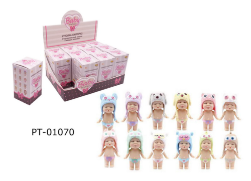 Кукла ABtoys Baby Boutique Пупс-сюрприз в коробочке с аксессуарами, 8 см 12 видов, в дисплее 12 шт - 0