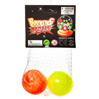 Мячик Junfa-попрыгунчик 4см "Мраморный", набор 2шт, цвета в ассортименте