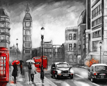 Картина по номерам MG2161 "Лондон под дождем"