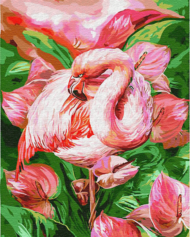 Картина по номерам GX23743 "Розовый фламинго" - 0