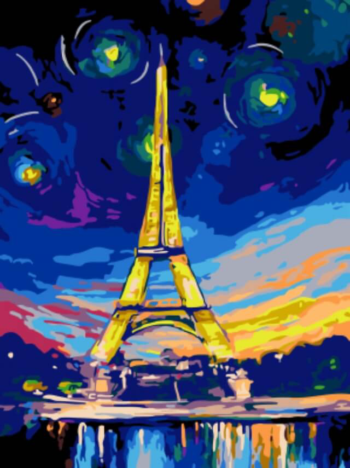 Картина по номерам EX5217 "Ночь в Париже"