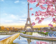 Алмазная живопись LG194 "Цветущий Париж" - 0