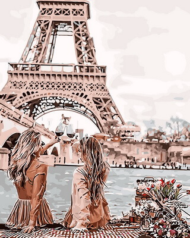 Картина по номерам GX30103 "Подружки в Париже" - 0