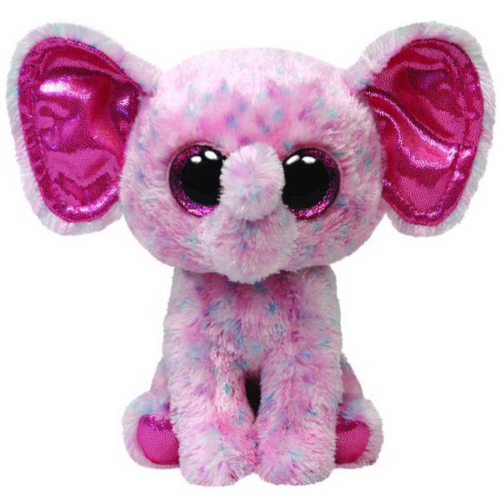 Мягкая игрушка Слоненок (розовый) Ellie Beanie Boo's, 25см - 0
