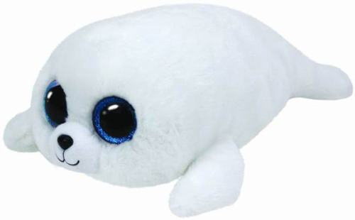 Мягкая игрушка Белый тюлень Icing Beanie Boo's, 25см - 0