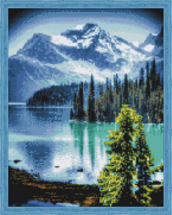 Алмазная живопись QA202812 "Горное озеро"