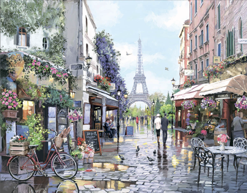 Алмазная живопись LG260 "Париж Весной" - 0