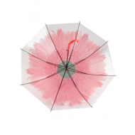 Зонт купол - Цветок большой красный - 4