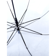 Зонт Прозрачный - Черная кайма (8 спиц) - 5