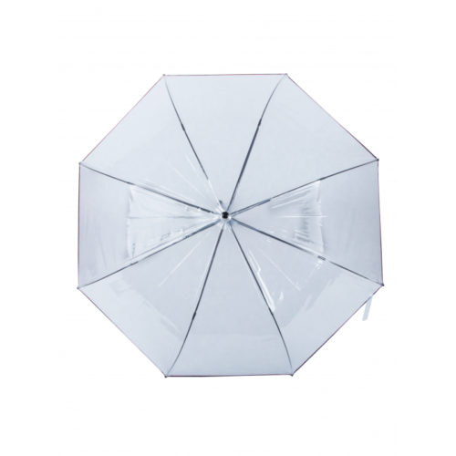 Зонт Прозрачный - Черная кайма (8 спиц) - 3
