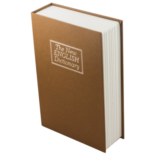 Книга сейф - Английский словарь коричневый (26см) - 3