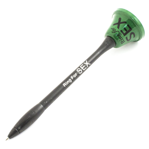 Ручка колокольчик SEX зеленая - 0
