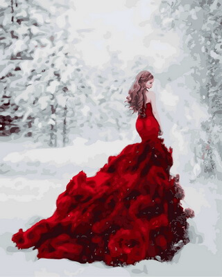 Картина по номерам GX31189 "Огненное платье"
