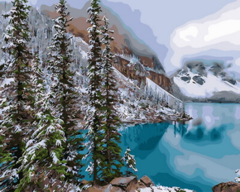Картина по номерам GX30898 "Изумрудное озеро"