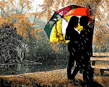 Картина по номерам GX8840 "Под разноцветным зонтом"