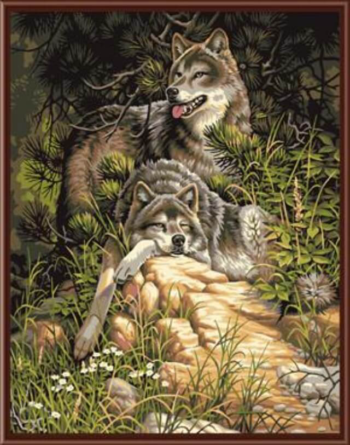 Картина по номерам GX6177 "Волки"