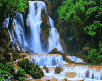 Картина по номерам GX7869 "Красивые водопады"