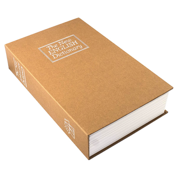 Книга сейф коричневая - Английский словарь (24 см)