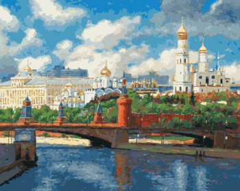 Раскраски по номерам. Московский Кремль, 40*50 см