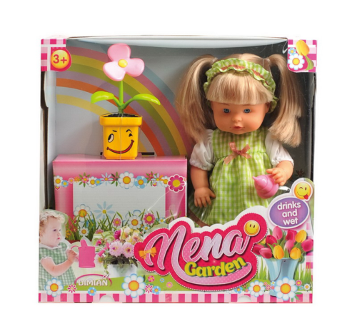 Кукла NENA, тм Dimian, набор с цветком, 36 см - 0