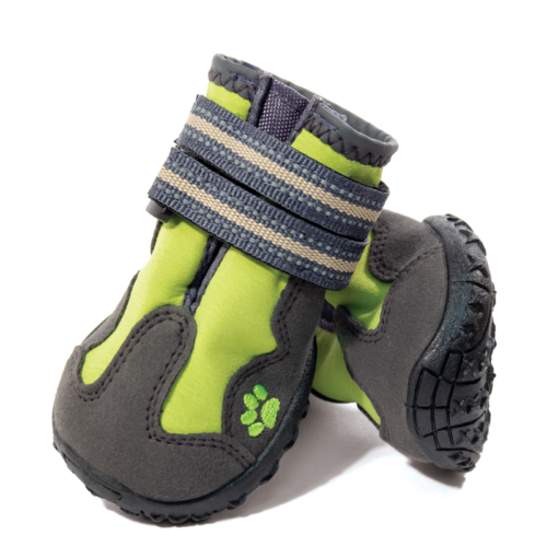 Ботинки для собак зеленые - 6,5см х 5,5см х 5см (4шт.) - 0