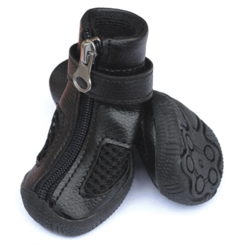 Ботинки для собак черные - 3,5см x 3,5см x 4см (4шт)