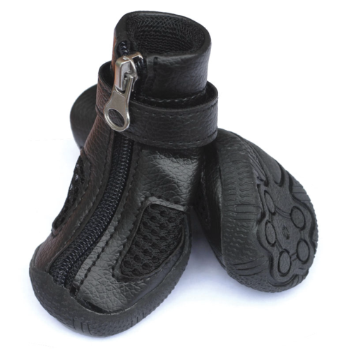 Ботинки для собак черные - 4,5см x 4,5см x 4,5см (4шт) - 0