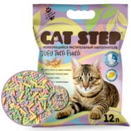 Наполнитель комкующийся растительный CAT STEP Tofu Tutti Frutti, 12 л - 1