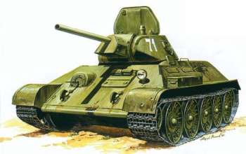 Модель сборная "Танк "Т-34/76" 1942г." (Россия)