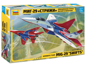 Модель сборная Самолет "МИГ-29" авиагруппа "Стрижи"