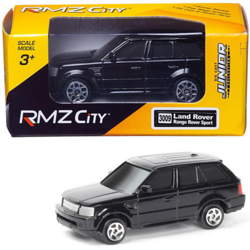 Машинка металлическая Uni-Fortune RMZ City 1:64 Range Rover Sport, без механизмов, цвет черный, 9 x 4.2 x 4 см, 36шт в дисплее - 0