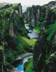 Алмазная живопись LG301 "Зеленые холмы" - 0