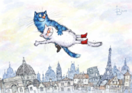 Картина по номерам ME1137 "Воздушные коты" - 0