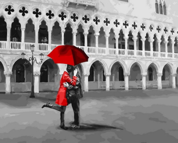 Картина по номерам GX31606 "Черно-красное свидание"