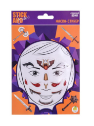 Маска-стикер ЯиГрушка Stick&Smile для лица Отважный воин - 0
