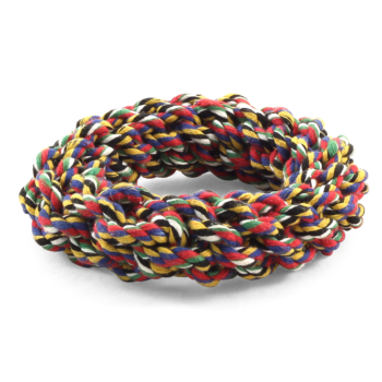 Игрушка для собак - Веревка-плетеное кольцо 11,5см