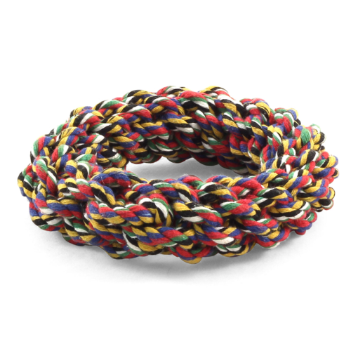 Игрушка для собак - Веревка-плетеное кольцо 11,5см - 0