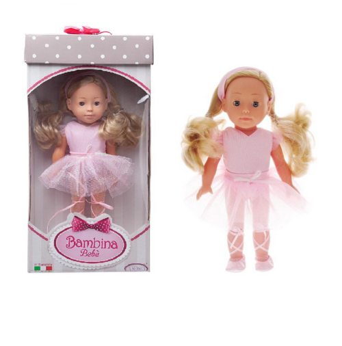 Кукла DIMIAN Bambolina Boutique 30 см, розовое платье - 0