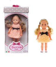 Кукла DIMIAN Bambolina Boutique 30 см, персиковое платье - 0