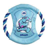 Игрушка для собак Disney Sulley - Летающий диск на веревке 19cм - 0