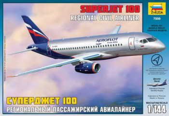 Набор подарочный-сборка Пассажирский авиалайнер Суперджет 100