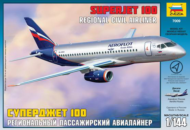 Модель сборная Пасс. авиалайнер Суперджет 100 1/144 - 0