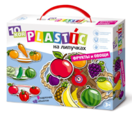 Пазл-пластик на липучках "Фрукты и овощи" - 1